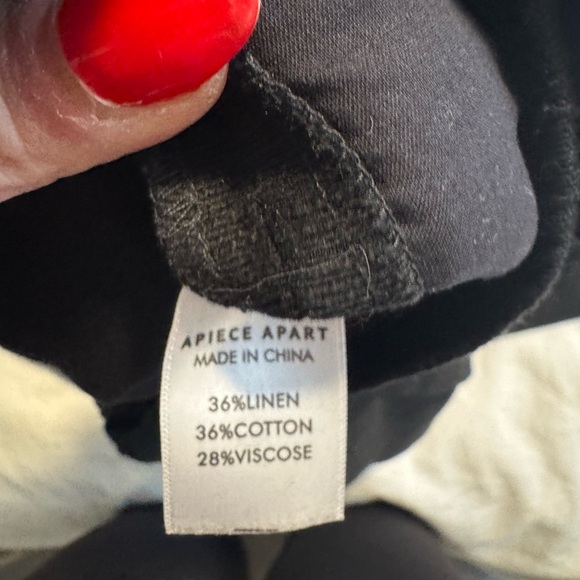 Apiece Apart Women's Bari Crop Trouser Pants 4020BDT Black Size 2 - Picture 14 of 14